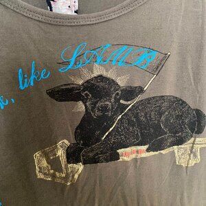 L.A.M.B. Women's Brown and Khaki Shirt